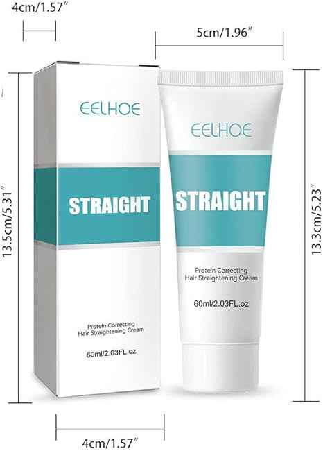 Hair Straightening Cream – side view