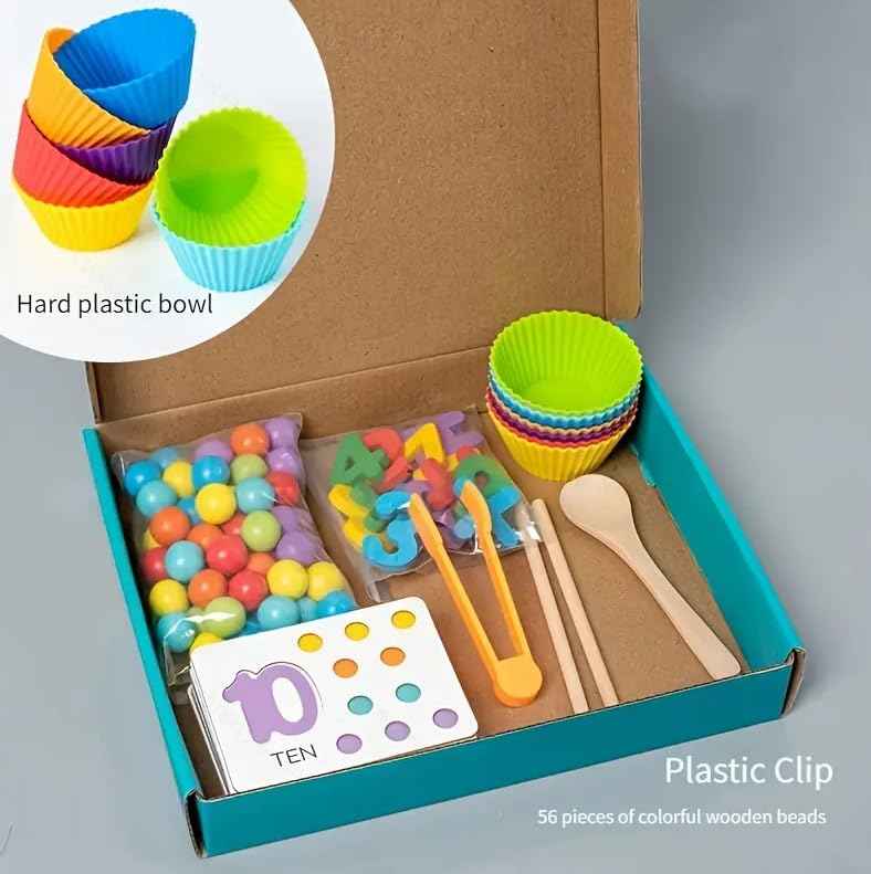 Montessori Wooden Math Counting Set