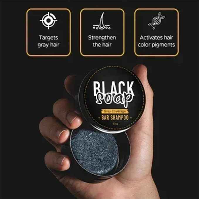 Black Bar Soap – side view