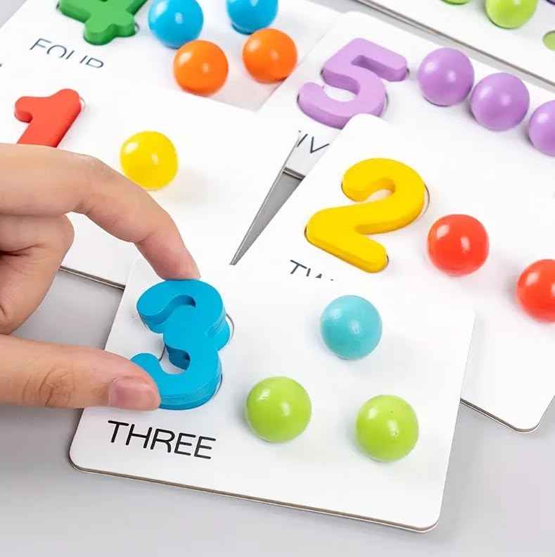 Montessori Wooden Math Counting Set