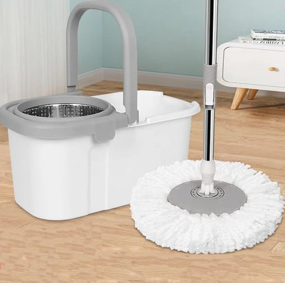 Microfiber Mop and Bucket Set (طقم ممسحة من الألياف الدقيقة مع دلو)
