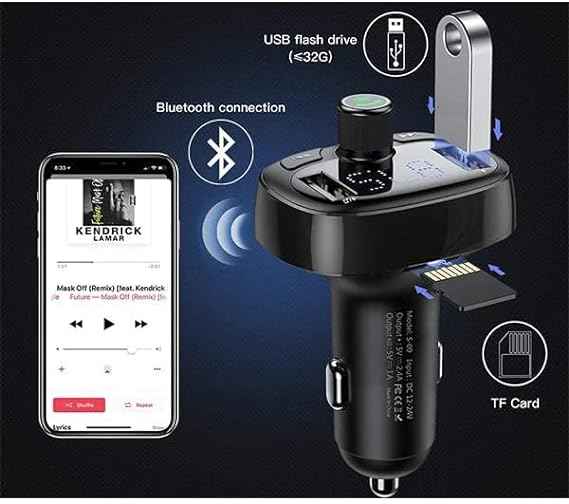 Bluetooth MP3 Car Charger – in use