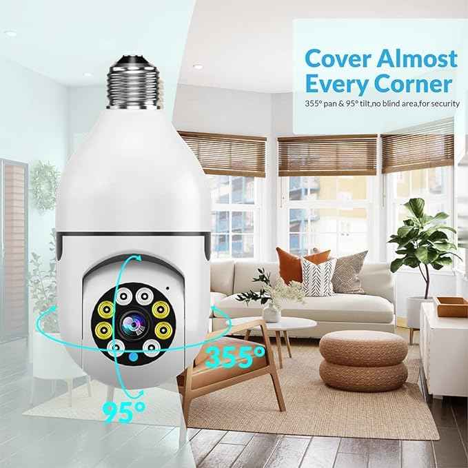 Security Camera with LED Lights – front view