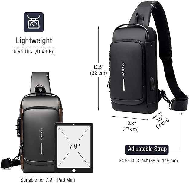 Multifunction Sling Bag – packaging and contents