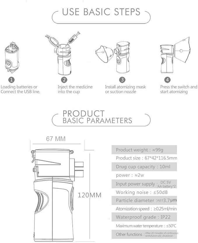 Portable Steam Inhaler – detail view
