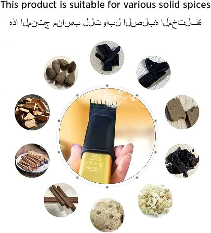 Portable Electronic Incense Burner – detail view