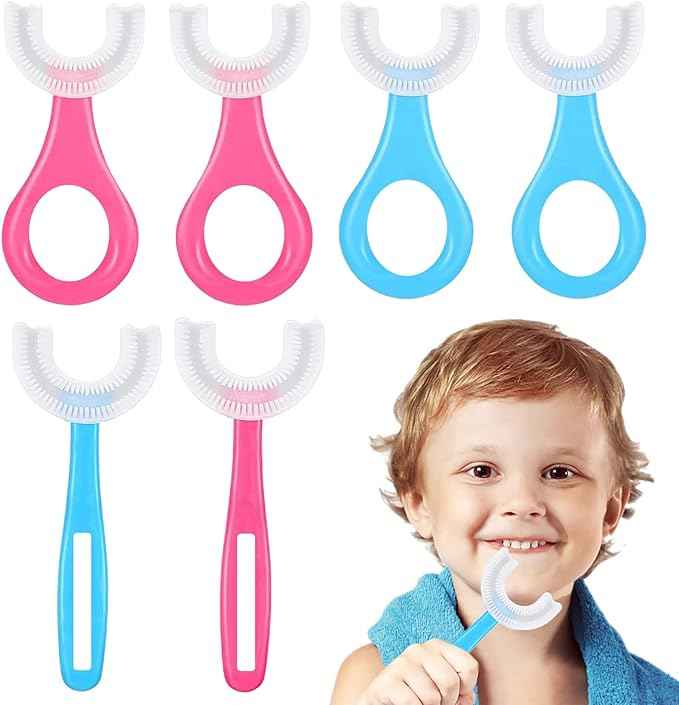 Kids U-Shaped Toothbrush – close-up