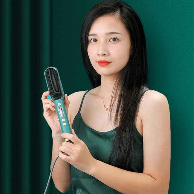 Hair Straightener Comb – in use