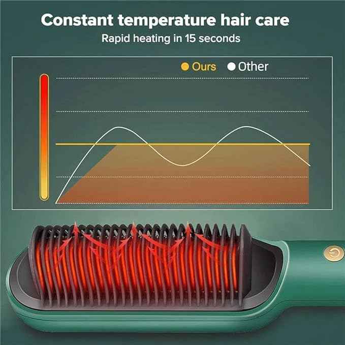 Hair Straightener Comb – side view