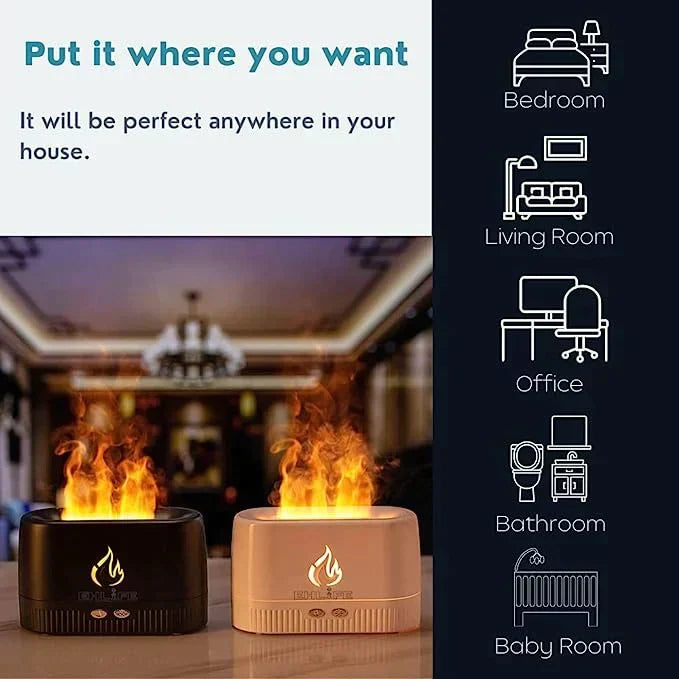 Flame Aroma Diffuser – side view