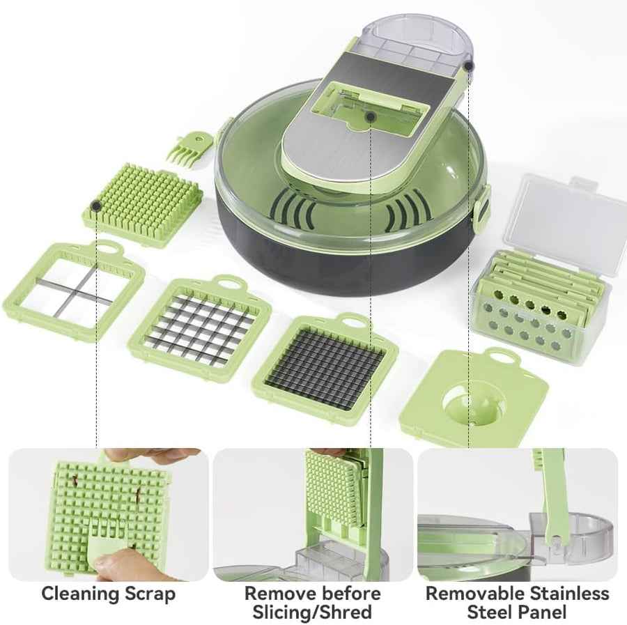 9-in-1 Vegetable Slicer – in use