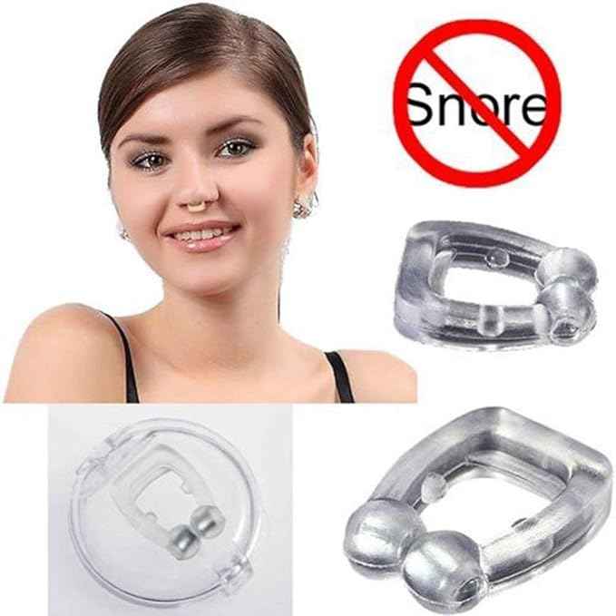 Anti Snoring Nose Clip – in use