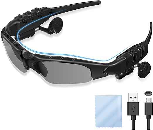 Wireless Bluetooth Headset Sunglasses – side view