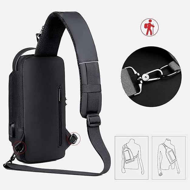 Multifunction Sling Bag – close-up