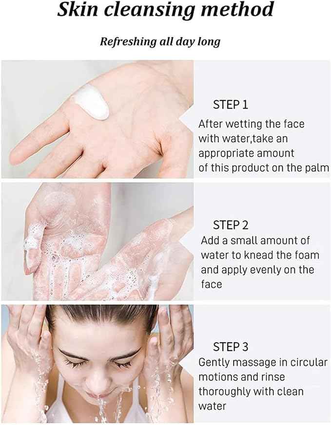 Whitening Facial Cleanser – in use