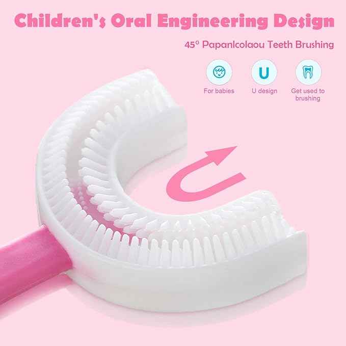 Kids U-Shaped Toothbrush – detail view