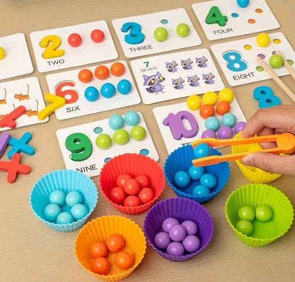 Montessori Wooden Math Counting Set