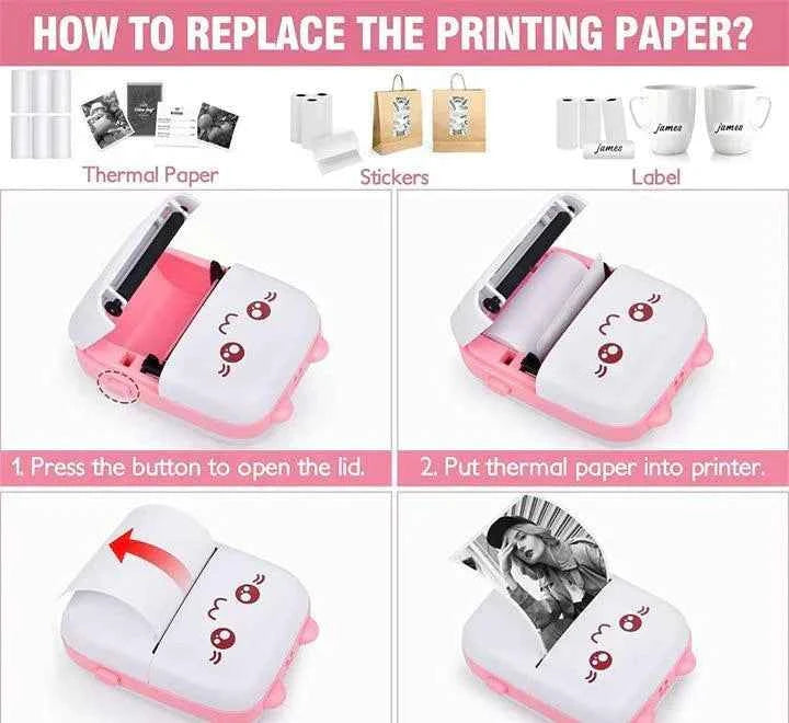 Mini Pocket Thermal Printer – close-up