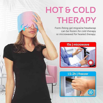 Cooling Head Wrap Cap – Hot & Cold Gel