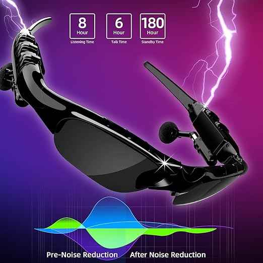 Wireless Bluetooth Headset Sunglasses – detail view