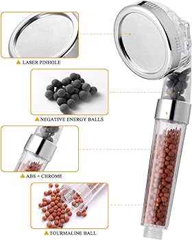 Ionic Power Shower Head – side view