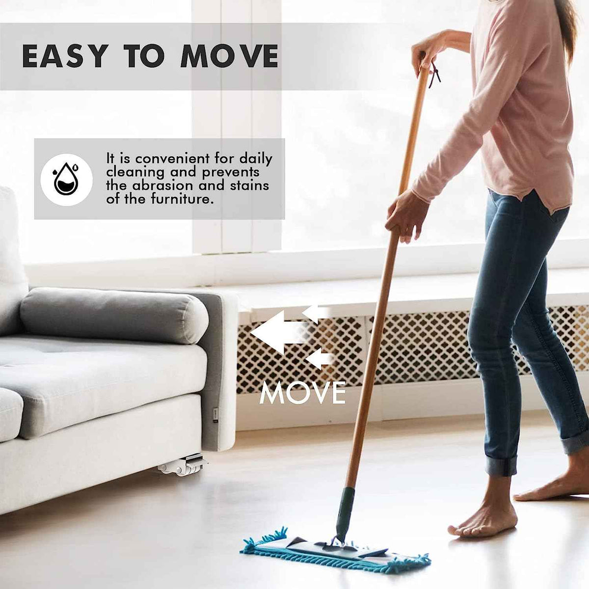 Easy DIY Furniture Mover – in use