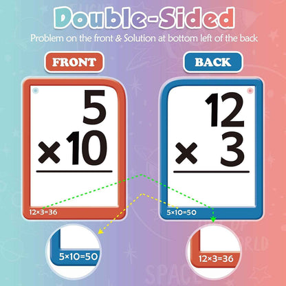 Math Fidget Toy with Flash Cards
