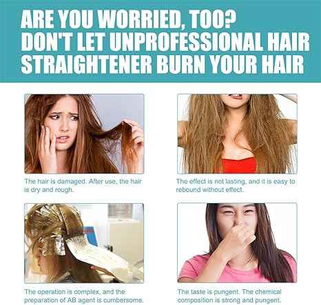Hair Straightening Cream – in use