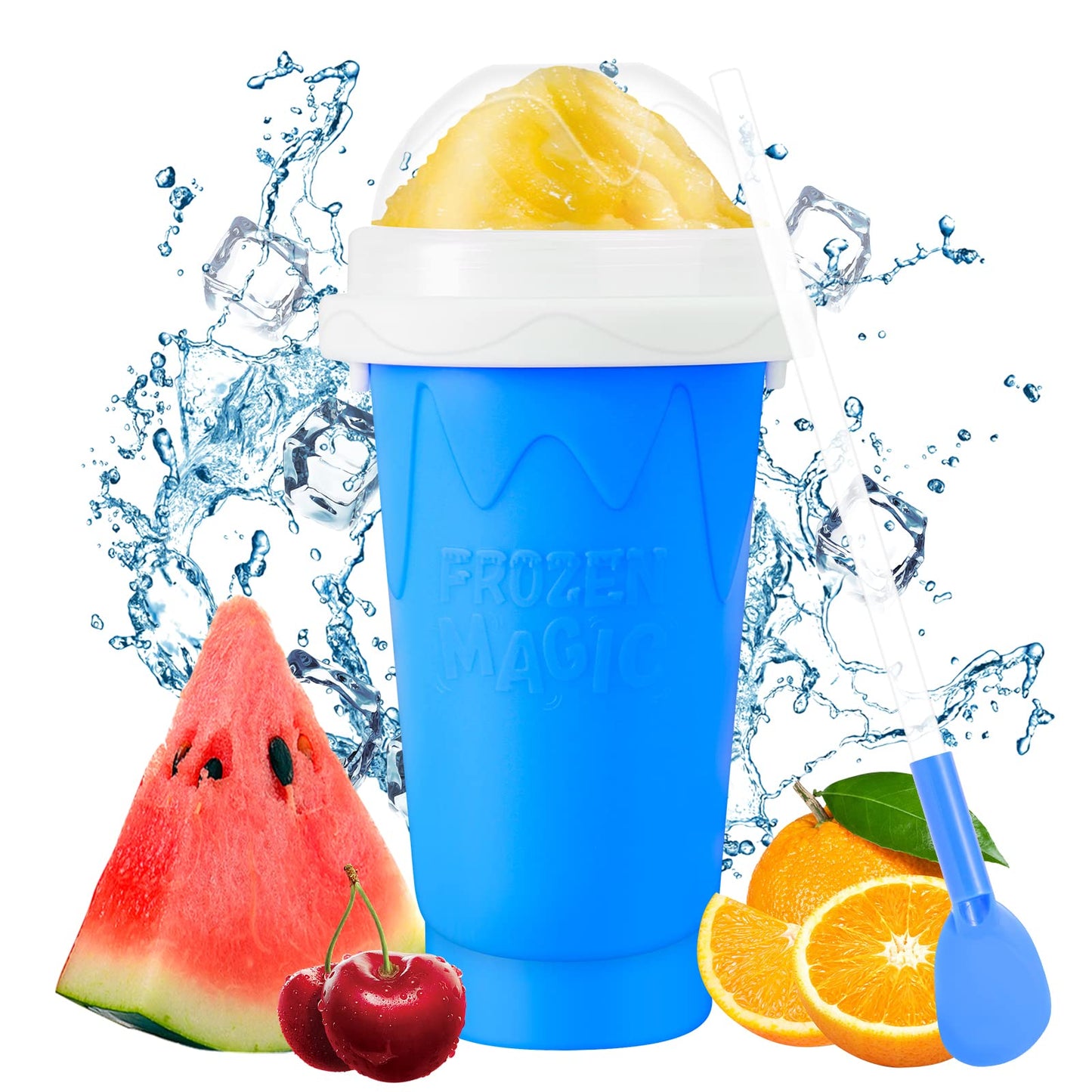 Frozen Magic Slushy Maker Squeeze Cup (كوب صنع السلاش السحري المجمّد بالضغط)