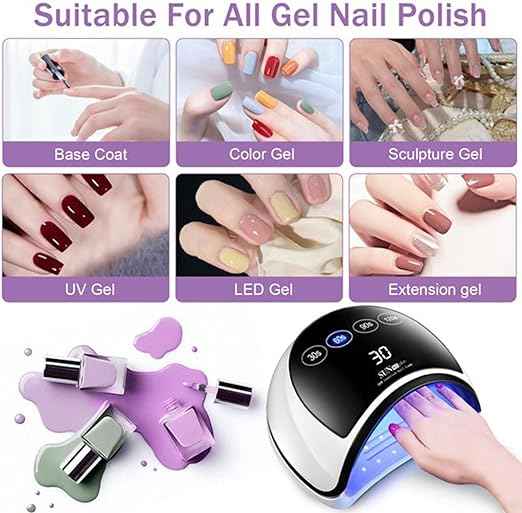 LED Caring Nail Lamp – packaging and contents