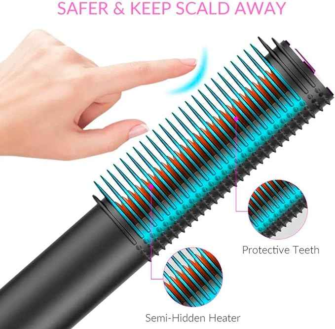 Hair Curler Brush – front view