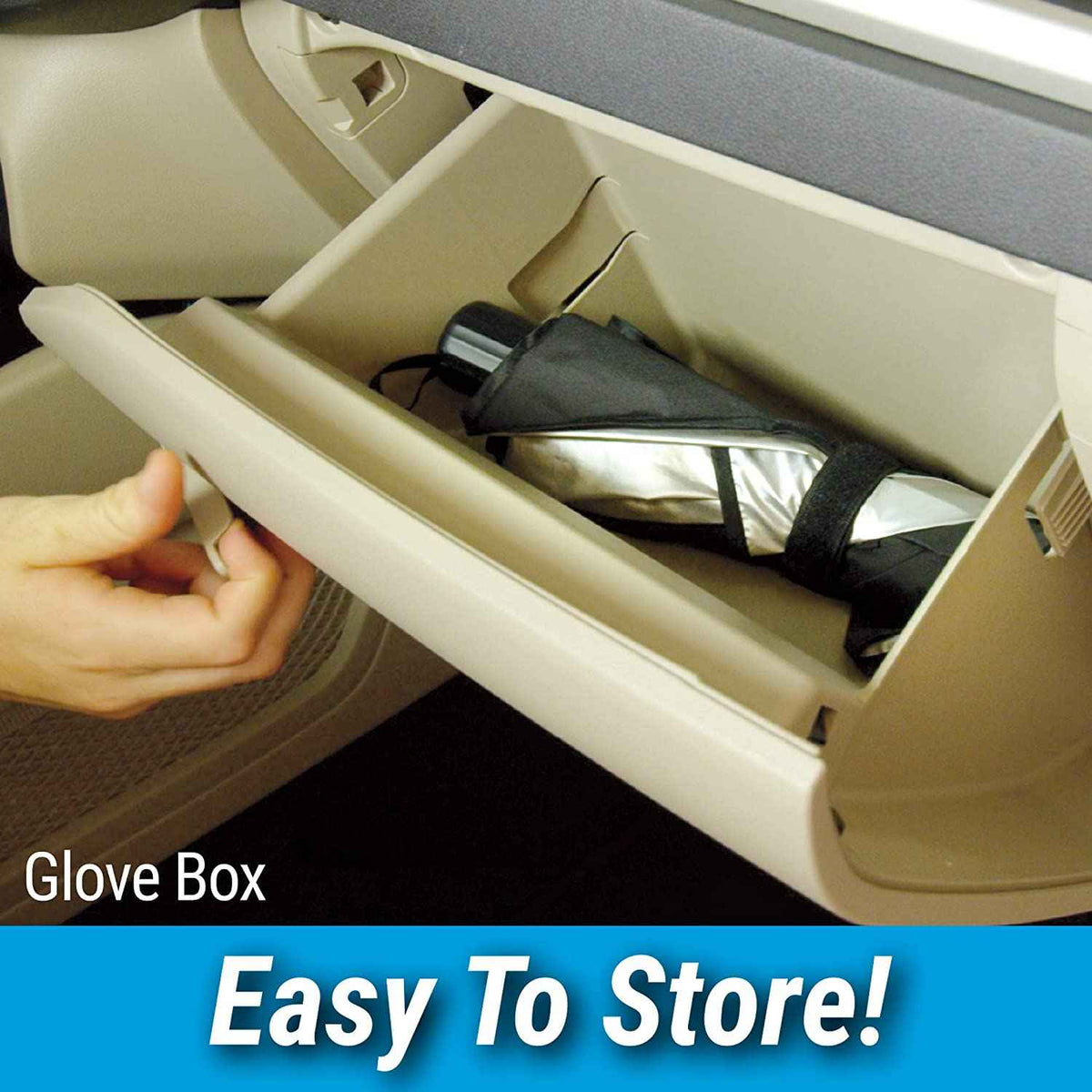 Car Windshield Sun Shade – packaging and contents