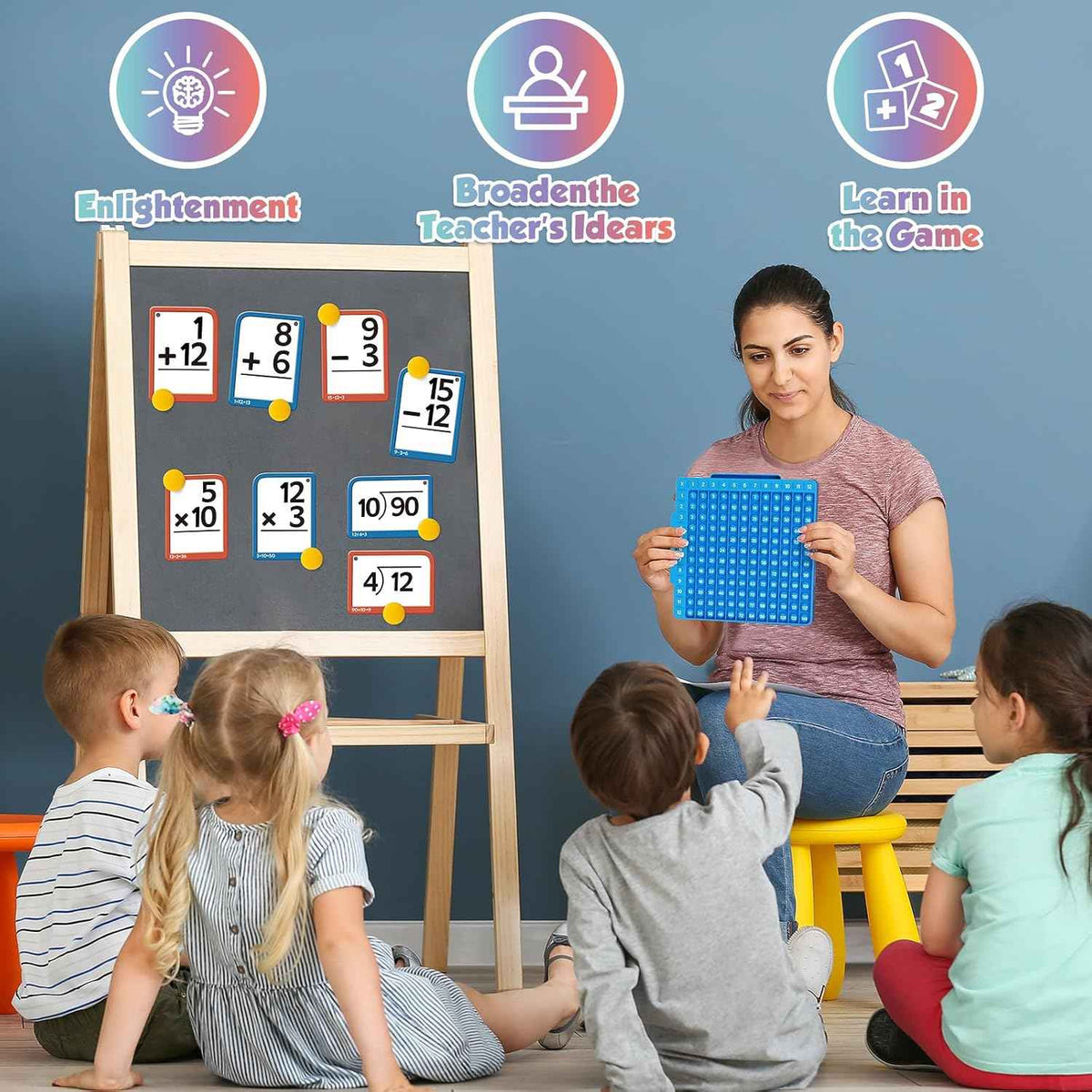 Math Fidget Toy with Flash Cards