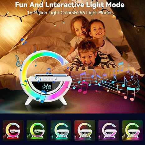 Digital Led Wireless Charger Speaker – front view