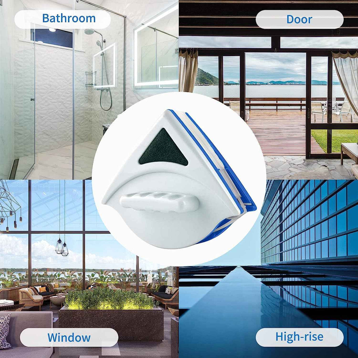 Doublefaced Glass Cleaner Magnetic – front view