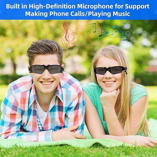 Wireless Bluetooth Headset Sunglasses – packaging and contents