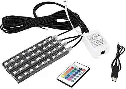 RGB Car Interior Neon Lights – front view