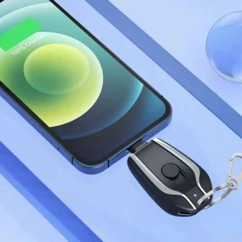 Emergency Portable Key Chain Charger – front view