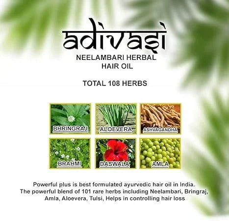 Adivasi Hair Oil – packaging and contents