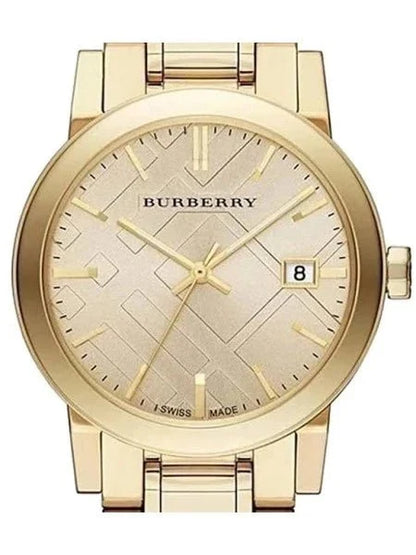 Burberry Ladies Watch The City Yellow Gold Bu9134
