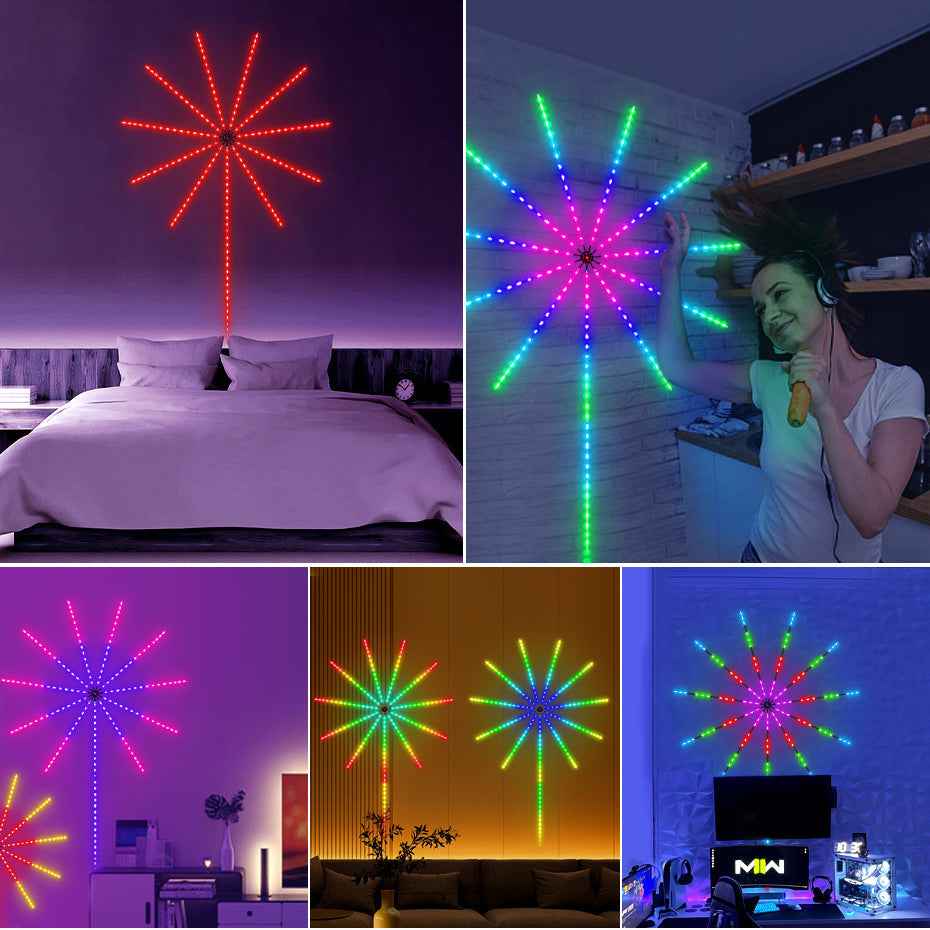 Smart Firework LED Lights – in use