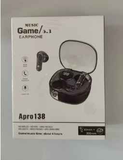 Apro 138 Transparent Earbuds – side view
