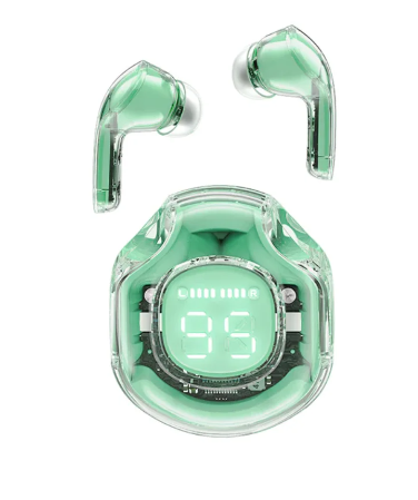 T8 Crystal Wireless Earphones – in use