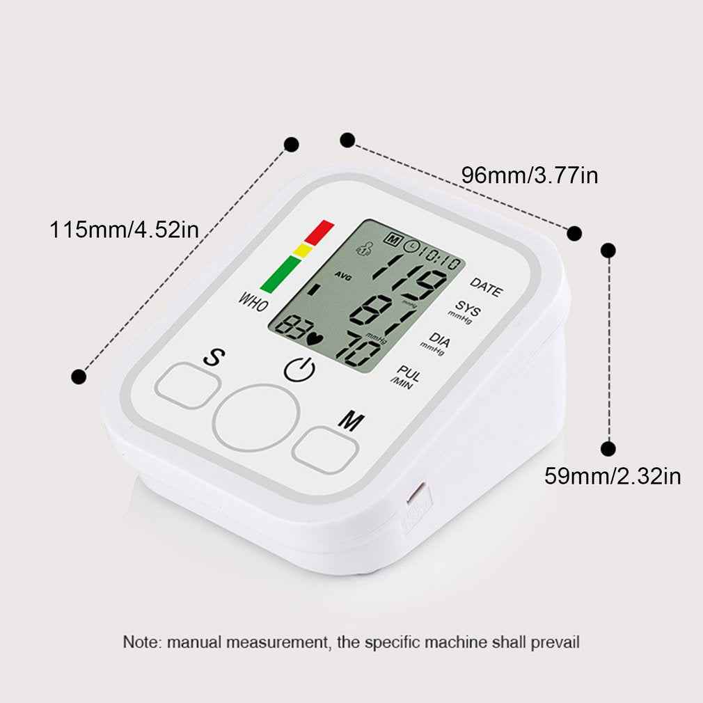 Electronic Blood Pressure Monitor – packaging and contents
