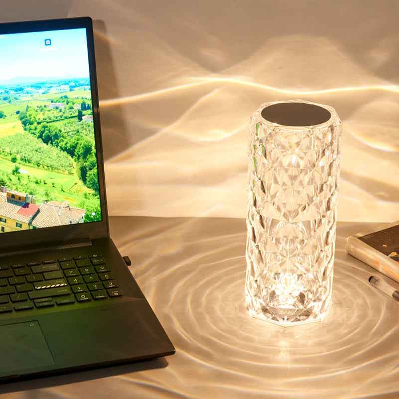 LED Crystal Table Lamp – in use