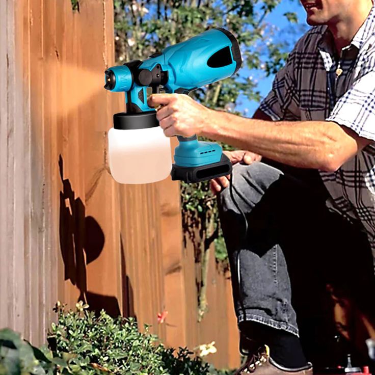 Electric Spray Gun | High Power Cordless Handheld Electric Paint Sprayer Home | 18V Battery