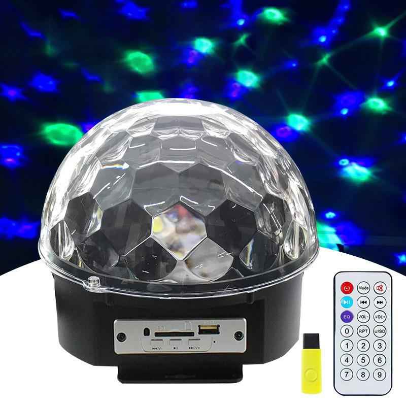 LED Crystal Magic Ball Light – front view