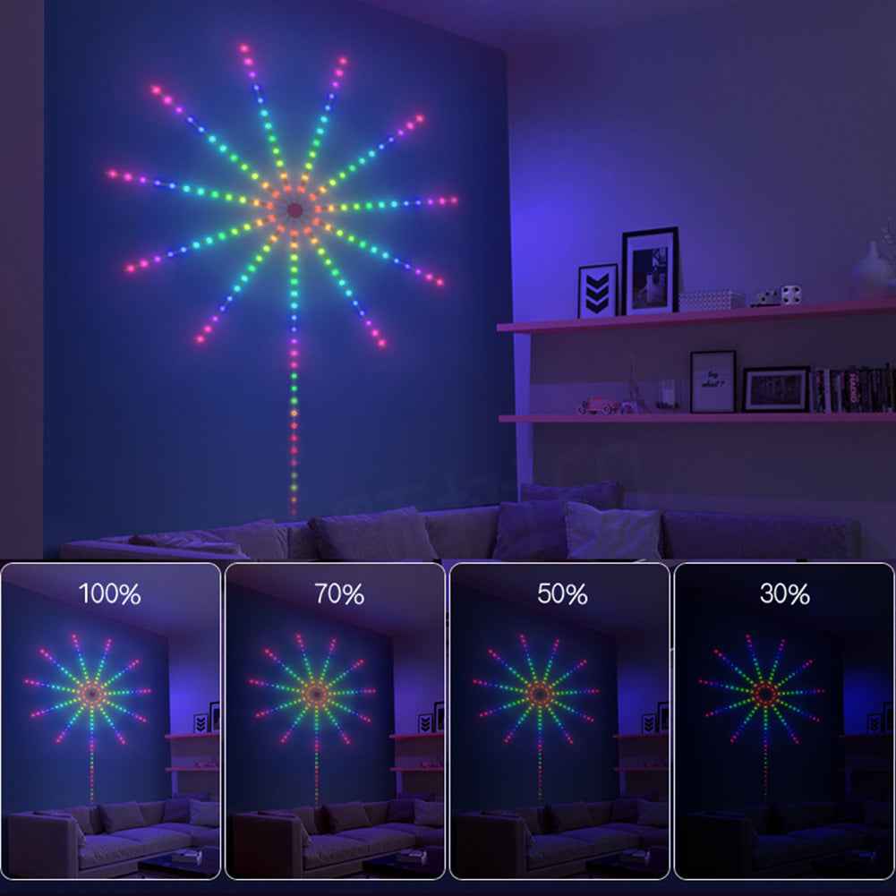 Smart Firework LED Lights – side view