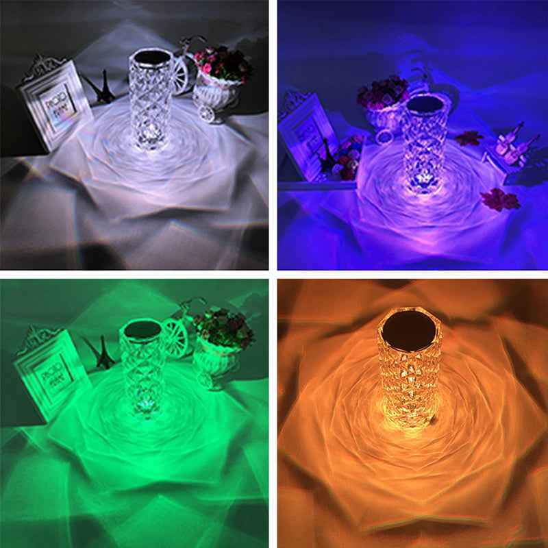 LED Crystal Table Lamp – side view