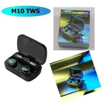 M10 TWS Wireless Earphones – front view